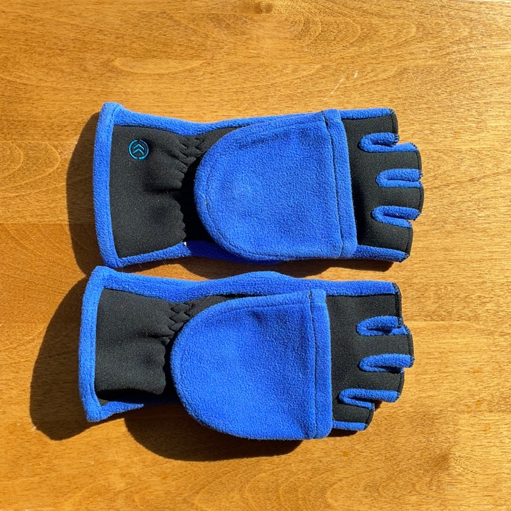 Blue Convertible Driving Gloves
